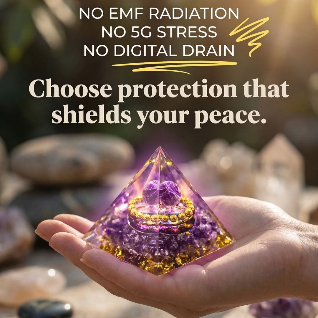 Amethyst Orgonite Pyramid