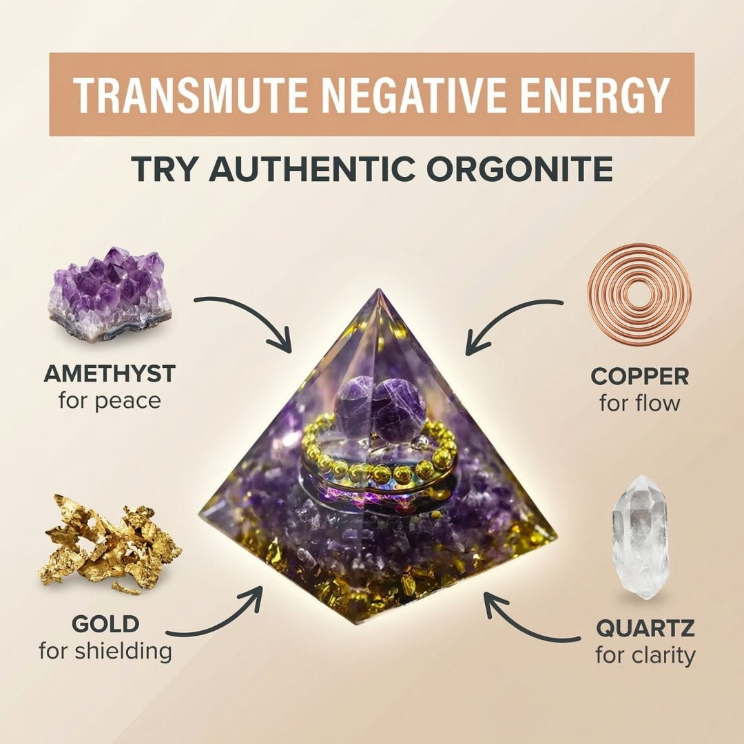 Amethyst Orgonite Pyramid